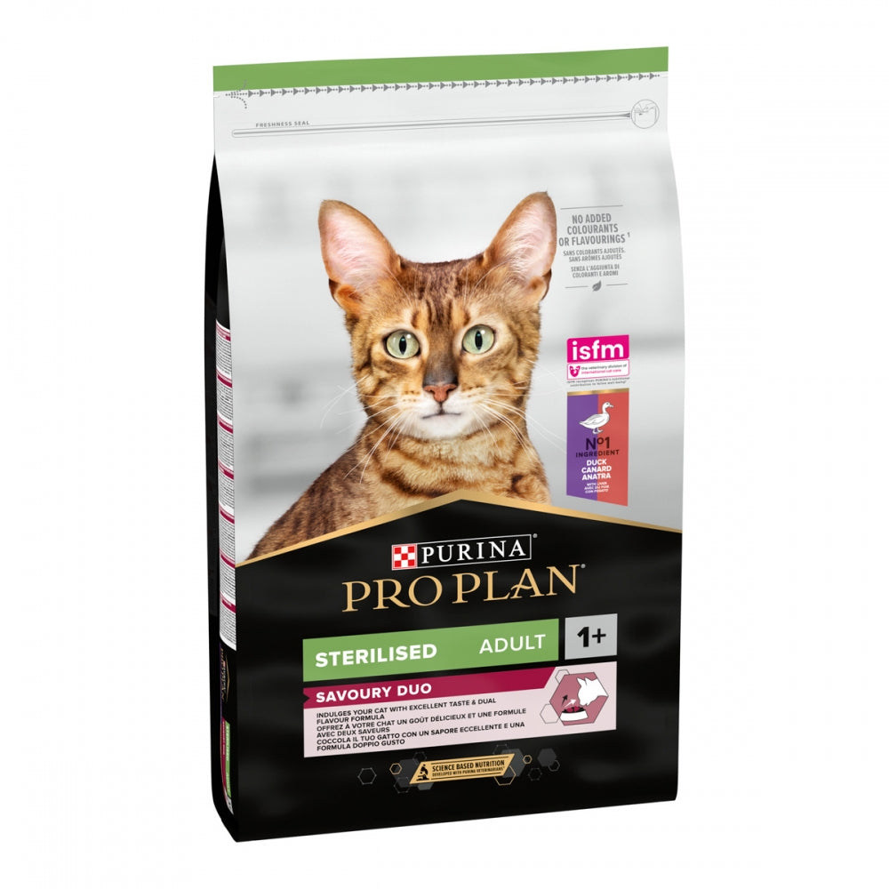 ProPlan Sterilised Duo, З качкою та печінкою, Для стерилізованих котів, сухий корм 6×1,5 кг
