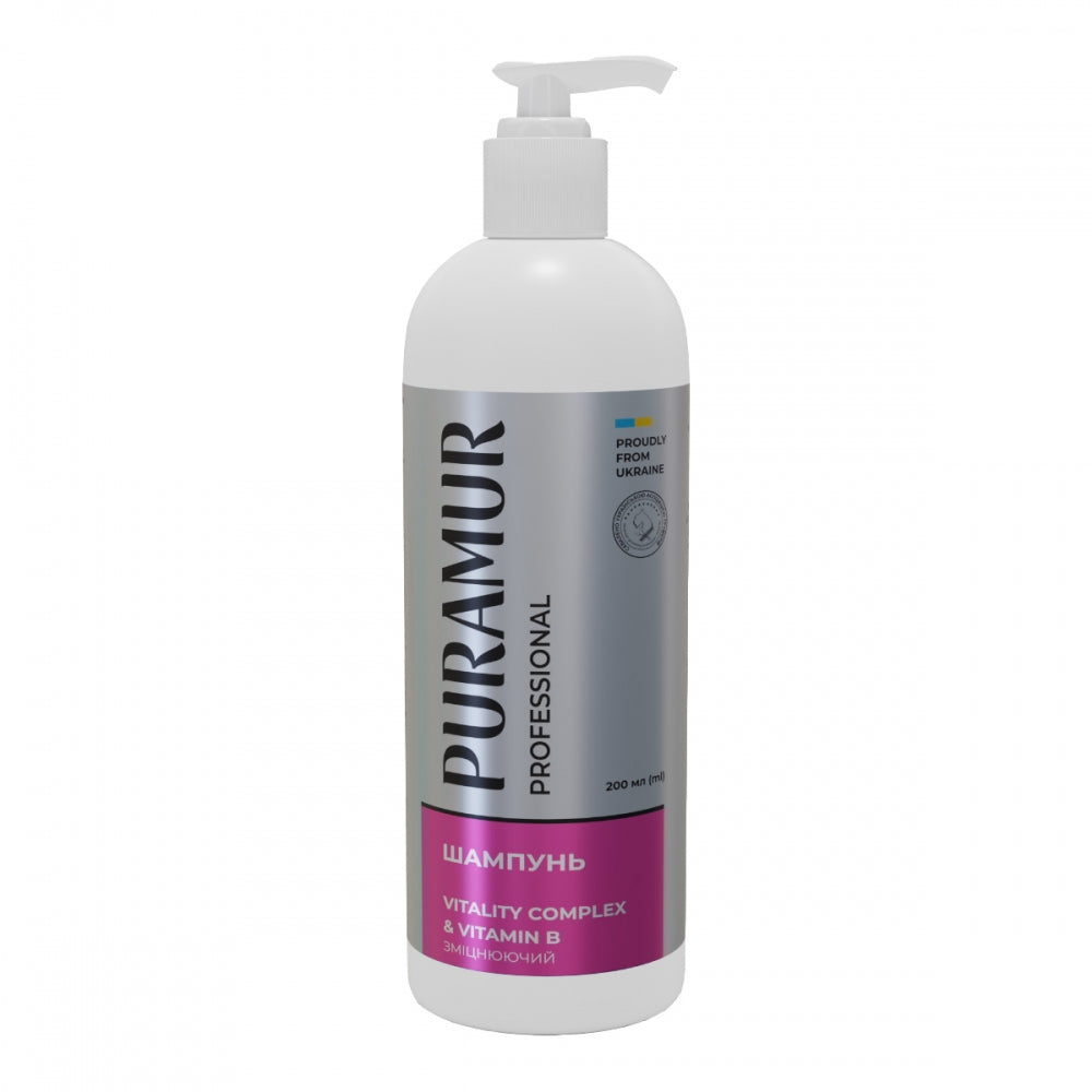 Шампунь PURAMUR Vitality Complex with Vitamin B зміцнюючий 200 мл