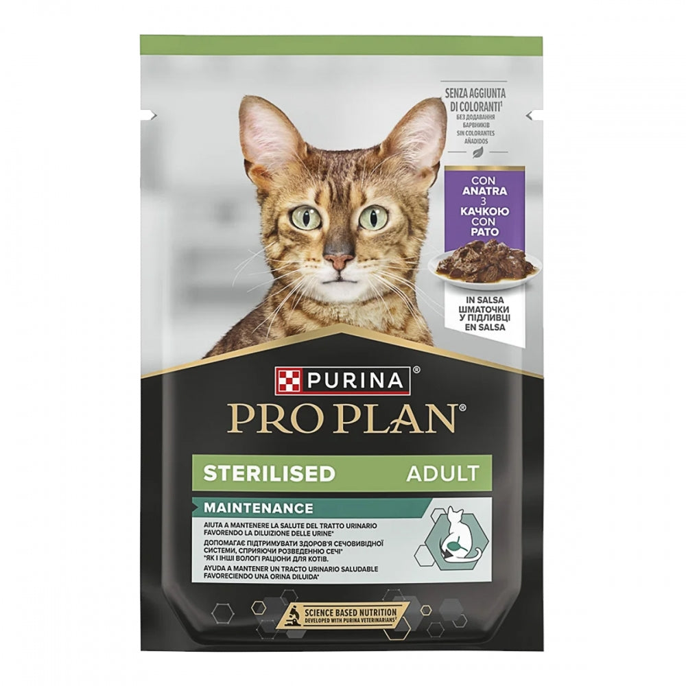 ProPlan Sterilised, З качкою, Для стерилізованих котів, консерва 26×85 г