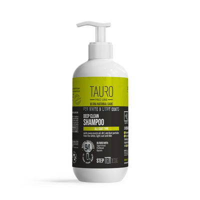 Tauro Pro Line Ultra Natural Care White Coat Deep Clean Shampoo Шампунь для глибокого очищення шерсті та шкіри собак і к