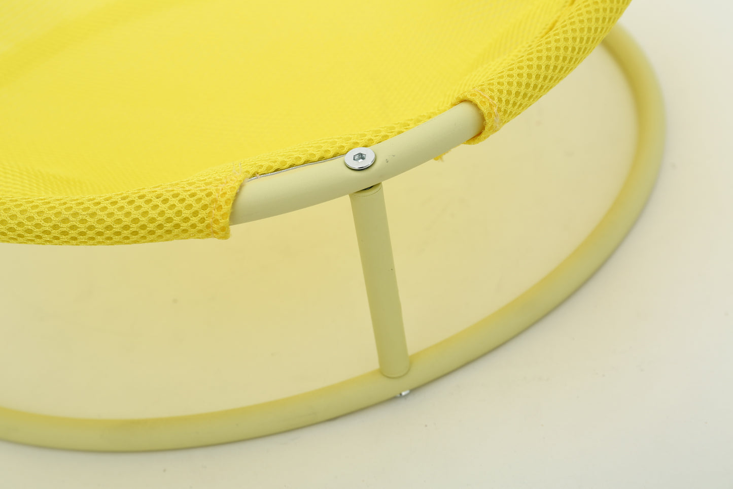 MISOKO Pet bed round Складаний лежак для домашніх тварин жовтий, 45x45x22 см