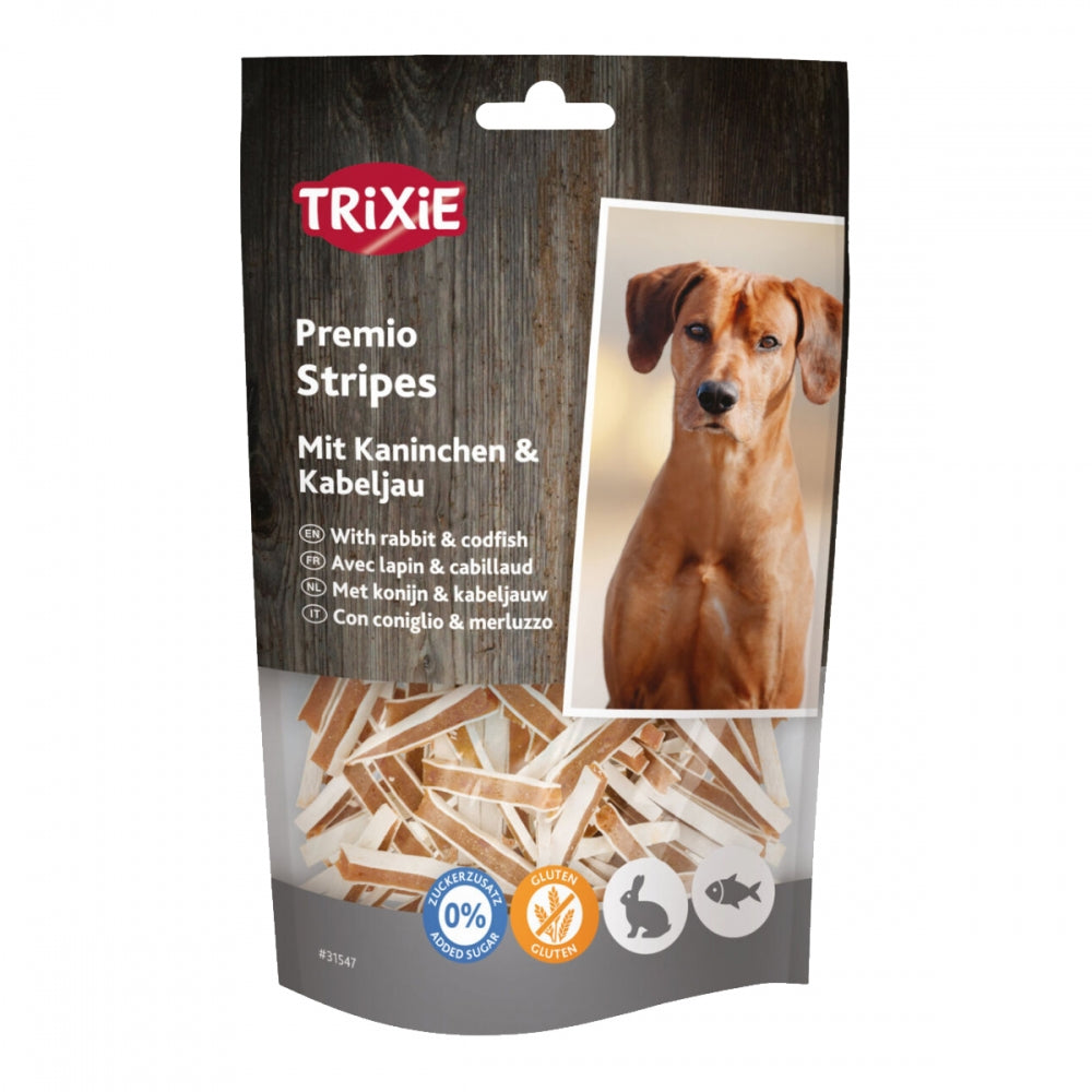 Ласощі Trixie Premio Fish Rabbit Stripes для собак снеки з рибою та кроликом 100 г