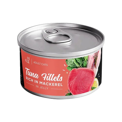 Корм вологий Savory Tuna Fillets rich in Mackerel in Jelly for Adult Cats філе тунця з макреллю в желе для дорослих коті