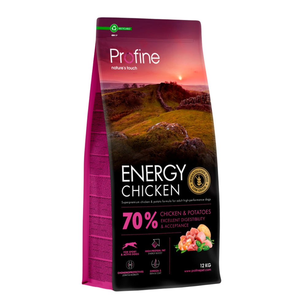 Корм сухий Profine Energy Chicken and Potatoes д/активних собак курка і картопля 12 кг