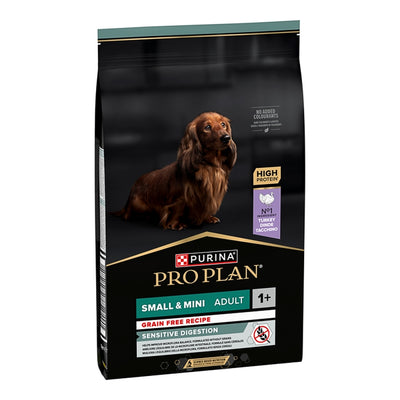 ProPlan Small&Mini Sensitive, З індичкою, Беззерновой для собак малих порід з чутливим травленням, сухий корм, 7 кг
