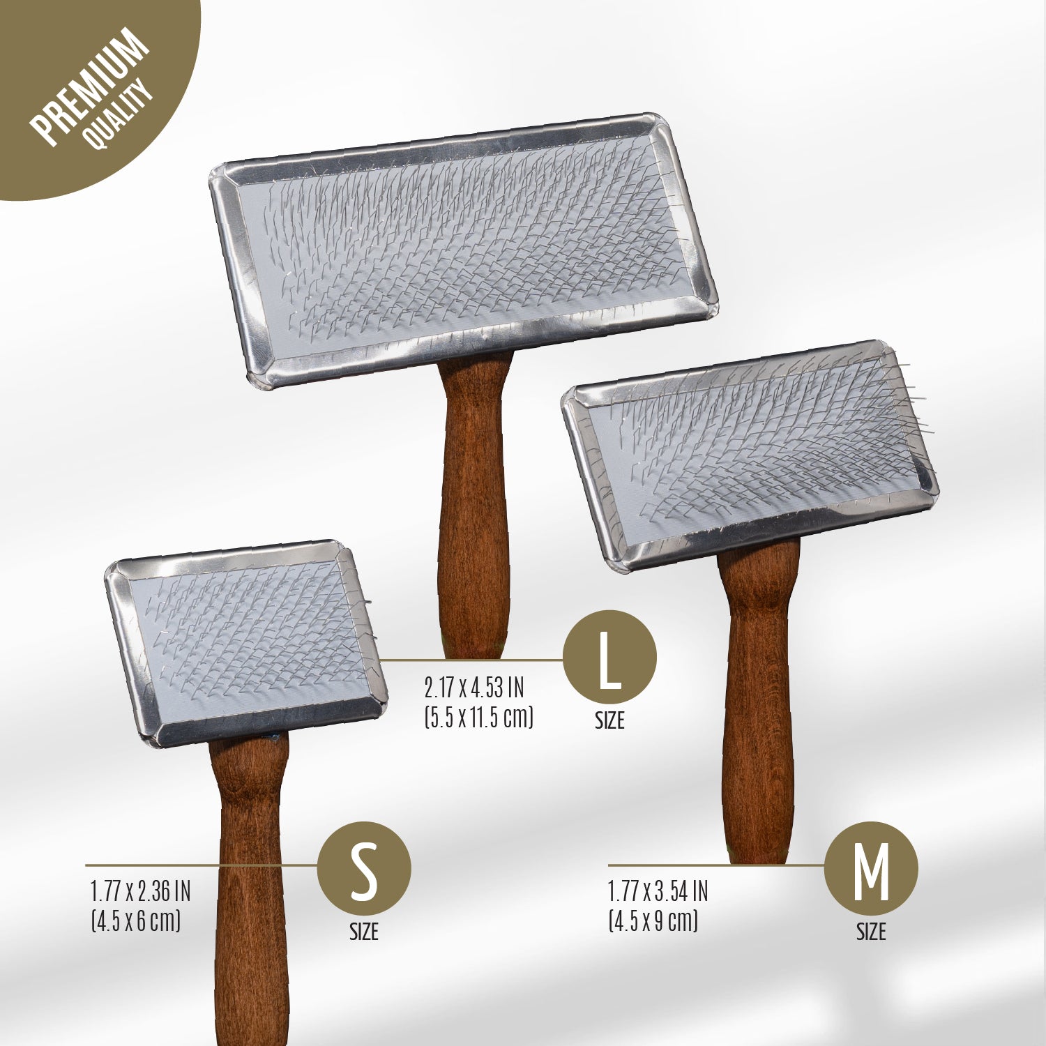 Tauro Pro Line Щітка з металевим обідком зубці 11 мм, S, 4,5 х 6 см