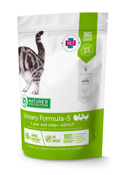 Nature's Protection Urinary Formula-S Сухий корм для лікування і профілактики сечокам'яної хвороби, 400 г