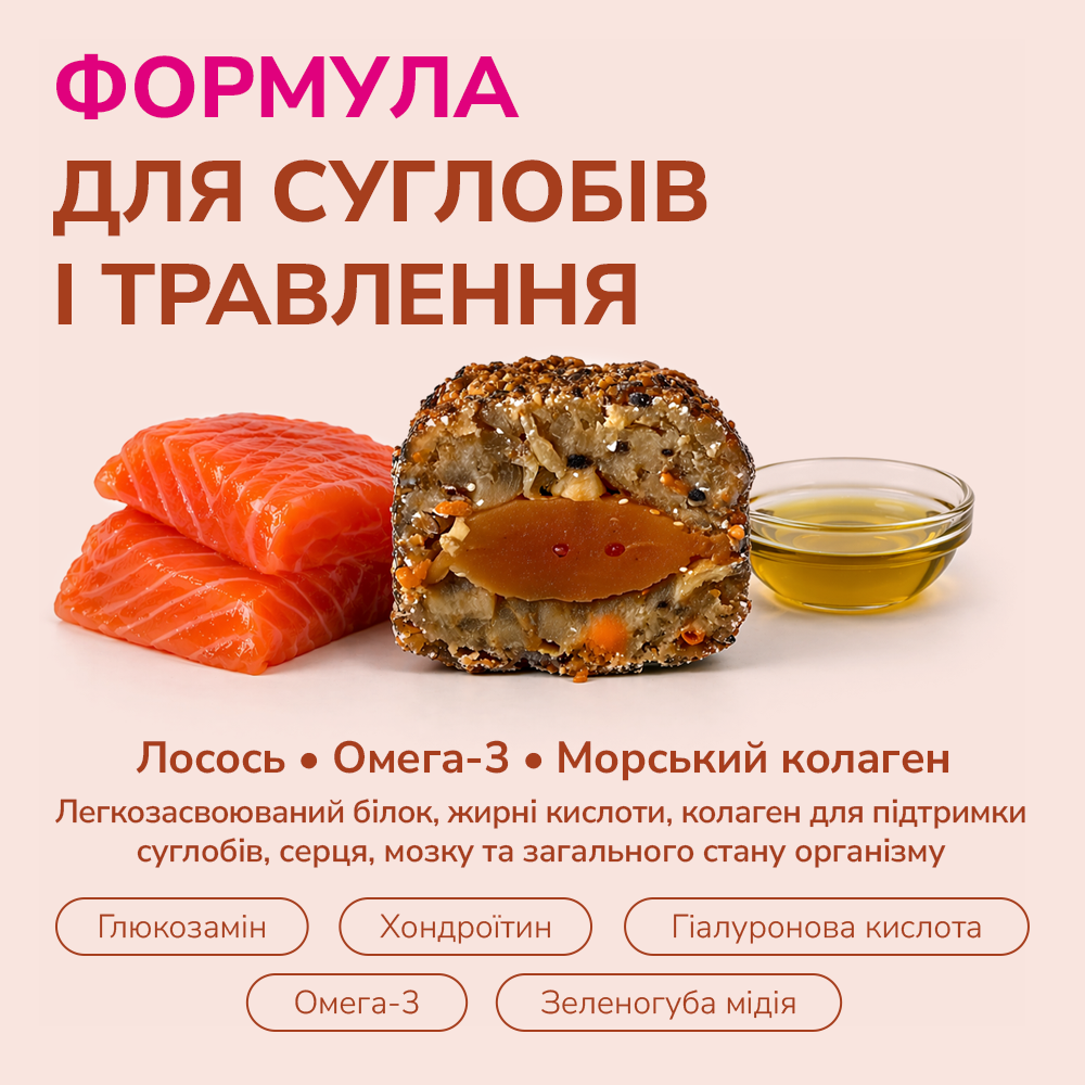 LK Baits Pet Nutrigel Salmon S-M Функціональні ласощі для собак для суглобів з лососем та Omega-3 (Ø 15 мм), 150 г