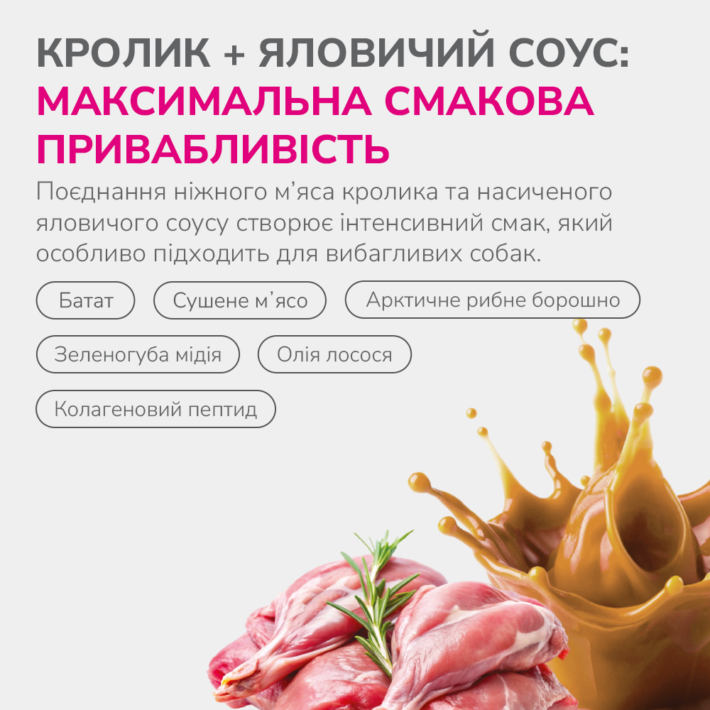 LK Baits Pet Nutrigo Treat Rabbit Функціональні ласощі для собак з кроликом та яловичим соусом (Ø 12 мм), 150 г