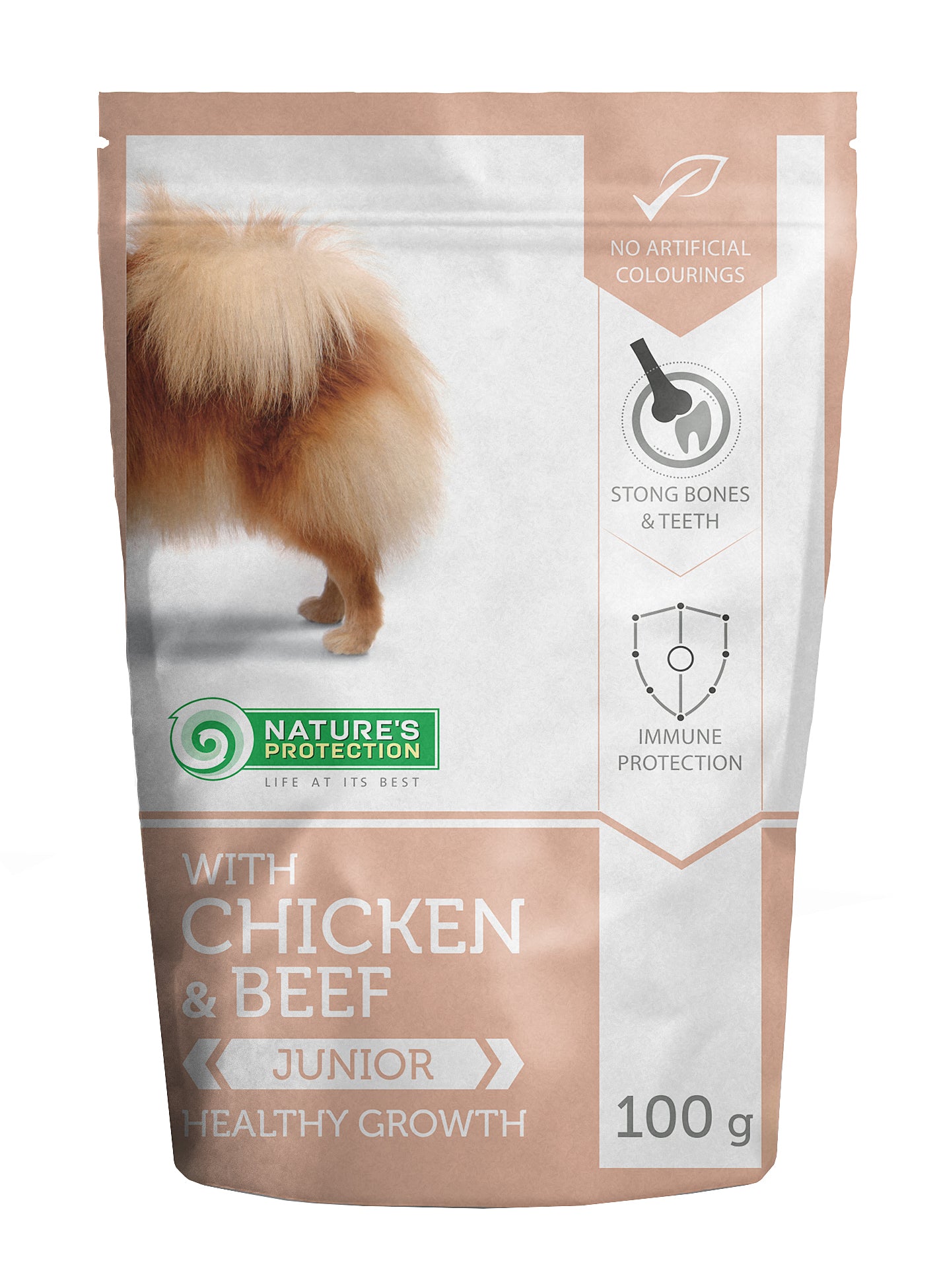 Nature's Protection Junior Small Breeds Healthy Growth Chicken & Beef Вологий корм для молодих собак малих порід з курко