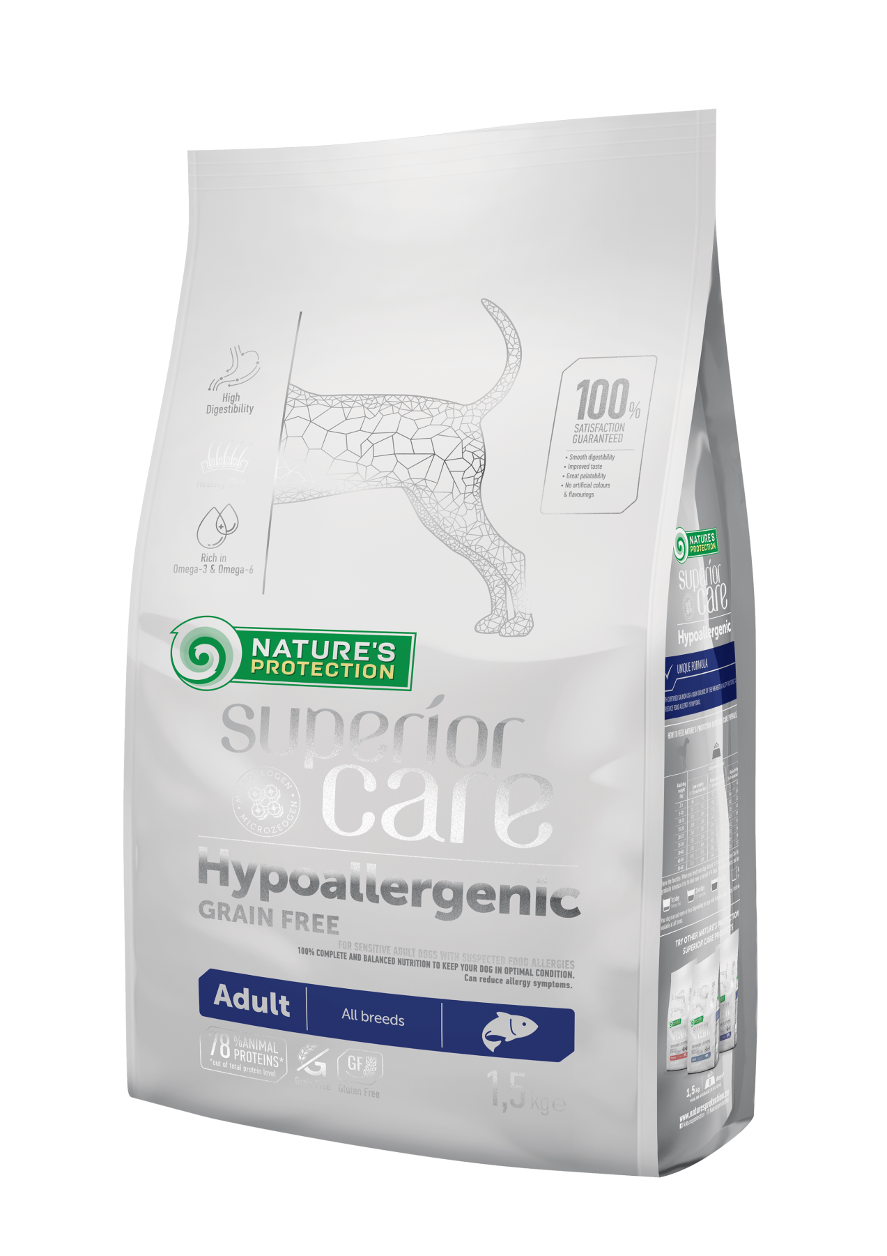 Nature's Protection Superior Care Hypoallergenic Grain Free Adult All Breeds Сухий гіпоалергенний беззерновий корм для д