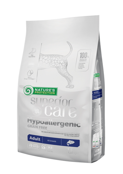 Nature's Protection Superior Care Hypoallergenic Grain Free Adult All Breeds Сухий гіпоалергенний беззерновий корм для д