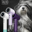 Tauro Pro Line Ручний фен для сушіння шерсті домашніх тварин з технологією генерації негативних іонів з вилкою ЄС, білий