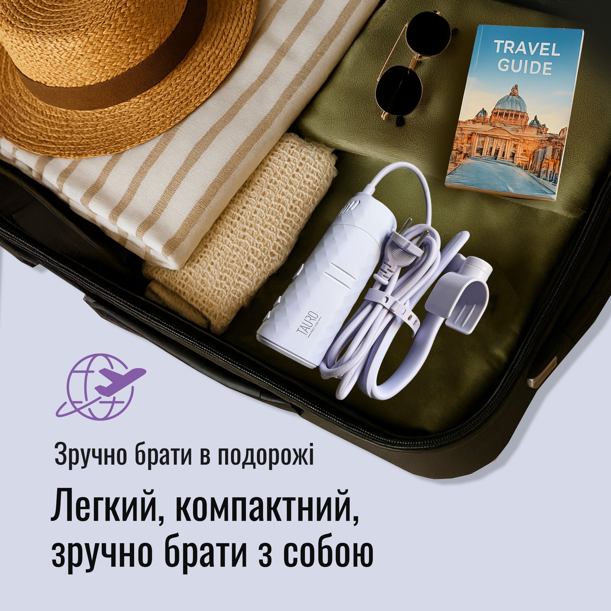 Tauro Pro Line Універсальний фен для тварин із гнучкою системою кріплення на шиї, з вилкою ЄС, рожевий