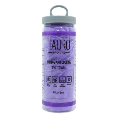 Tauro Pro Line Рушник для сушки та охолодження тварин 64 х 43 см фіолетовий