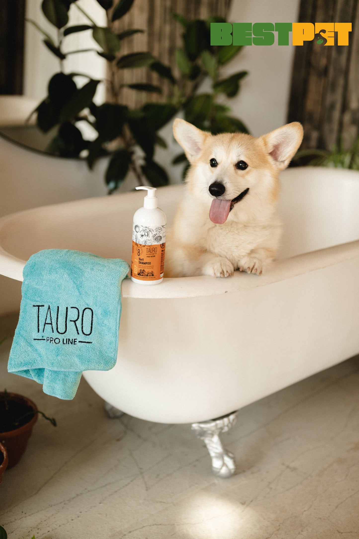 Tauro Pro Line Pure Nature 5in1 Shampoo Зволожувальний шампунь для собак і котів, 400 мл