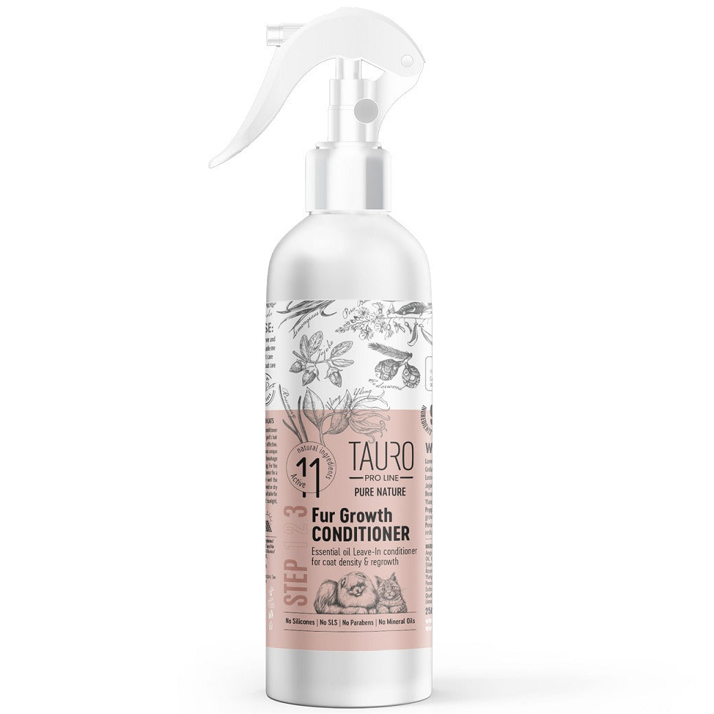 Tauro Pro Line Pure Nature Fur Growth Conditioner Незмивний кондиціонер для стимуляції росту шерсті собак і котів, 250 м
