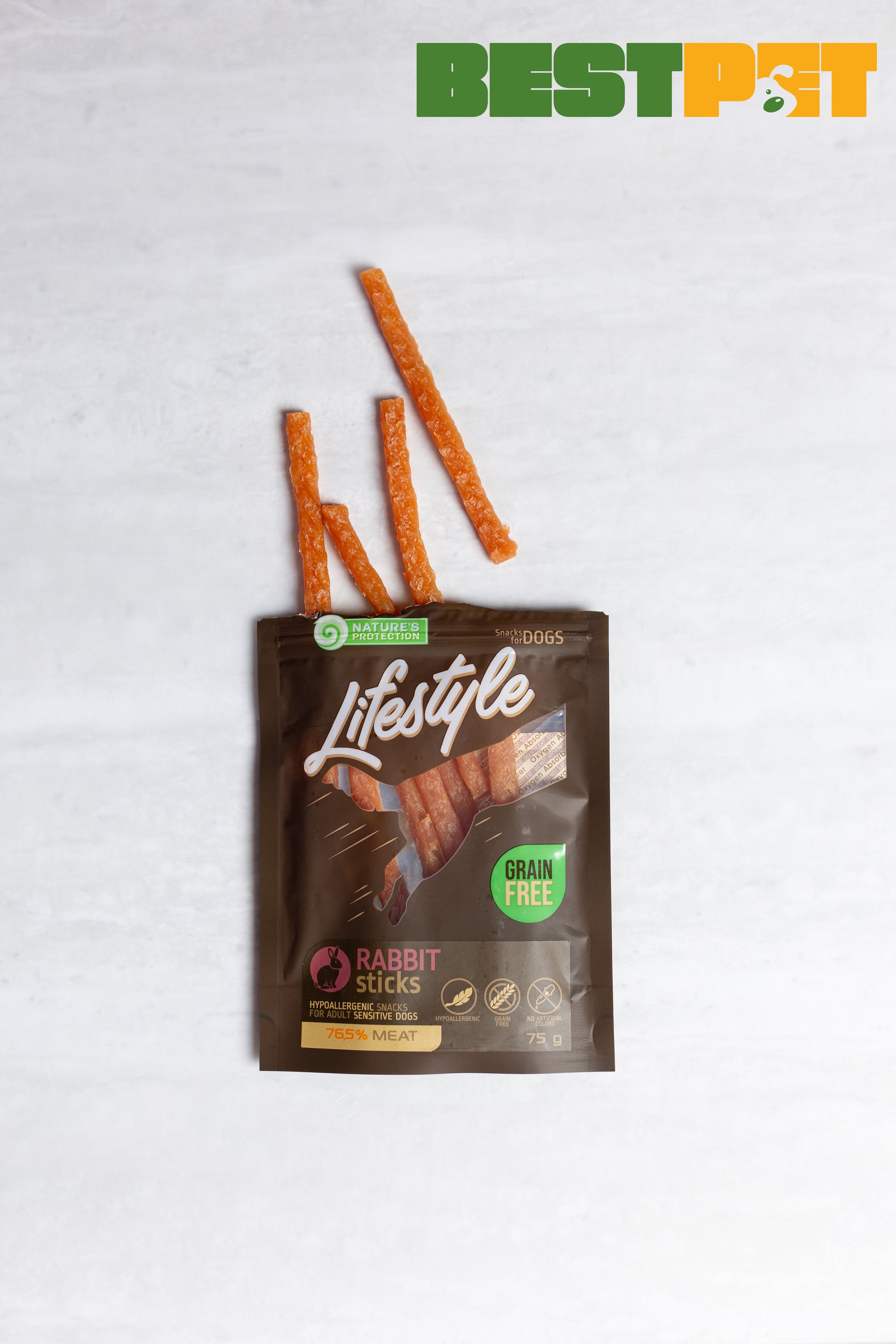 Nature's Protection Lifestyle Rabbit sticks Ласощі для собак стіки з кролика, 75 г