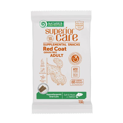 Nature's Protection Superior Care Red Coat Hypoallergenic Oral Care Беззернові ласощі для дорослих собак з рудим забарвл