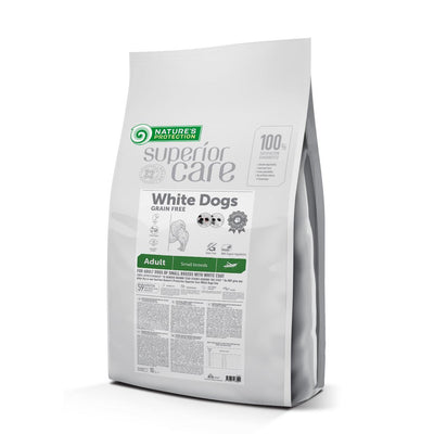 Nature's Protection Superior Care White Dogs Grain Free Insect Adult Small Breeds Сухий беззерновий корм для дорослих со