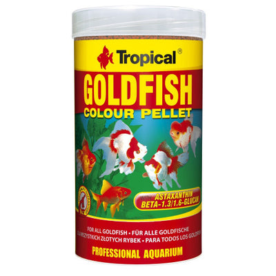 Корм Tropical Goldfish Color Pellet для золотих рибок гранули 90 г / 250 мл
