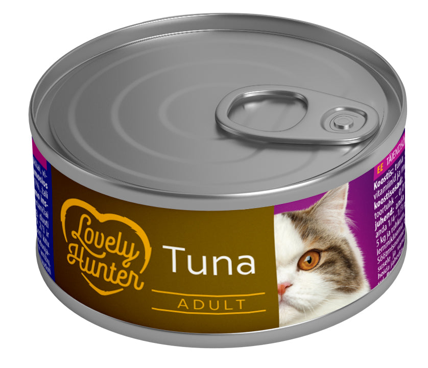 Lovely Hunter Adult cats Tuna Вологий корм для дорослих котів з тунцем, 85 г