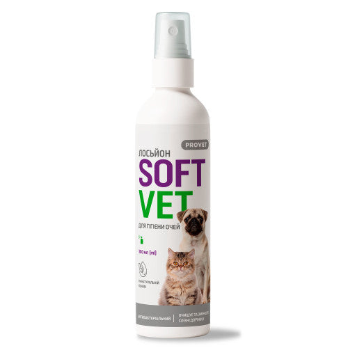 Лосьйон Provet SOFTVET для гігієни очей котів і собак 300 мл