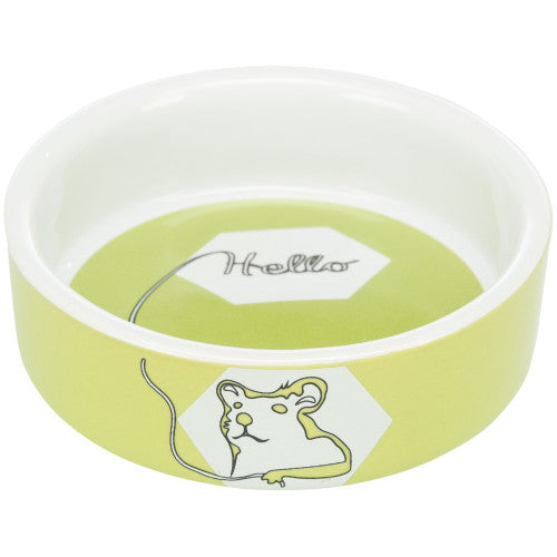 Миска Trixie для гризунів Hello Hamster хом як керамічна 8 см 90 мл