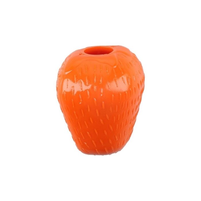 MR.STRONG іграшка для собак, полуниця, помаранчева, 7.5 x 6.5 см