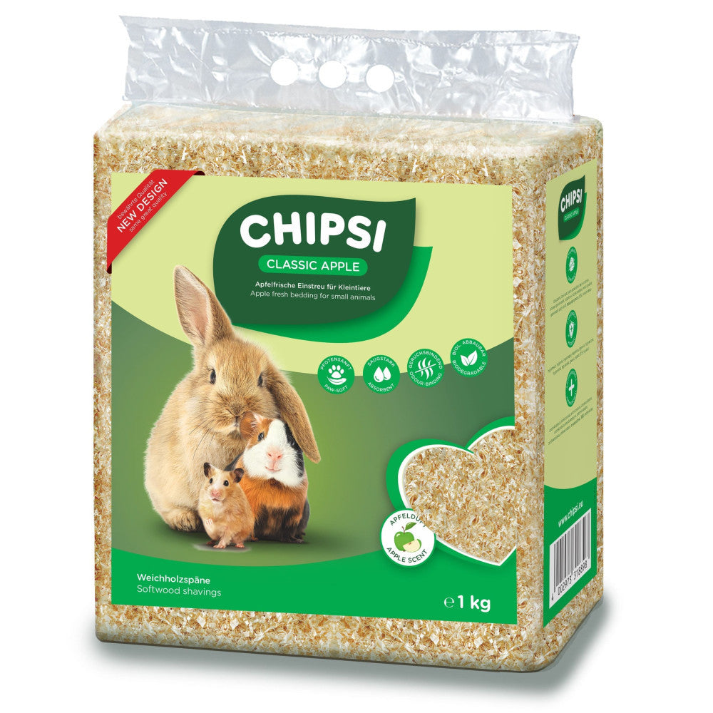 Наповнювач Chipsi Зелене яблуко 60 л / 3,2 кг