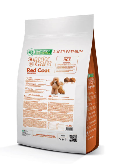 Nature's Protection Superior Care Red Coat Grain Free Salmon Adult Small Breeds Сухий беззерновий корм для дорослих соба