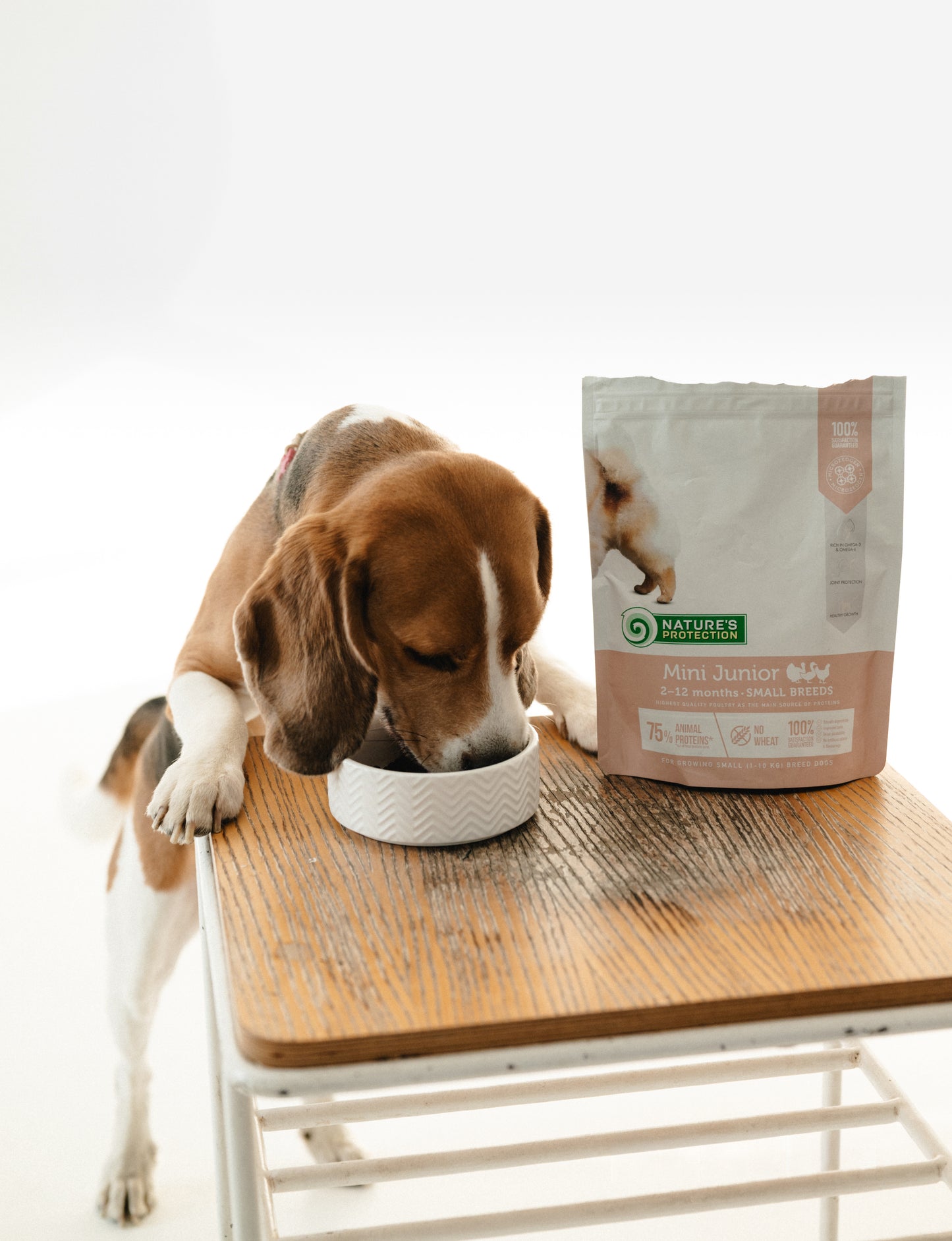 Nature's Protection Mini Junior Small Breeds Сухий корм для цуценят малих порід з м'ясом птиці, 500 г