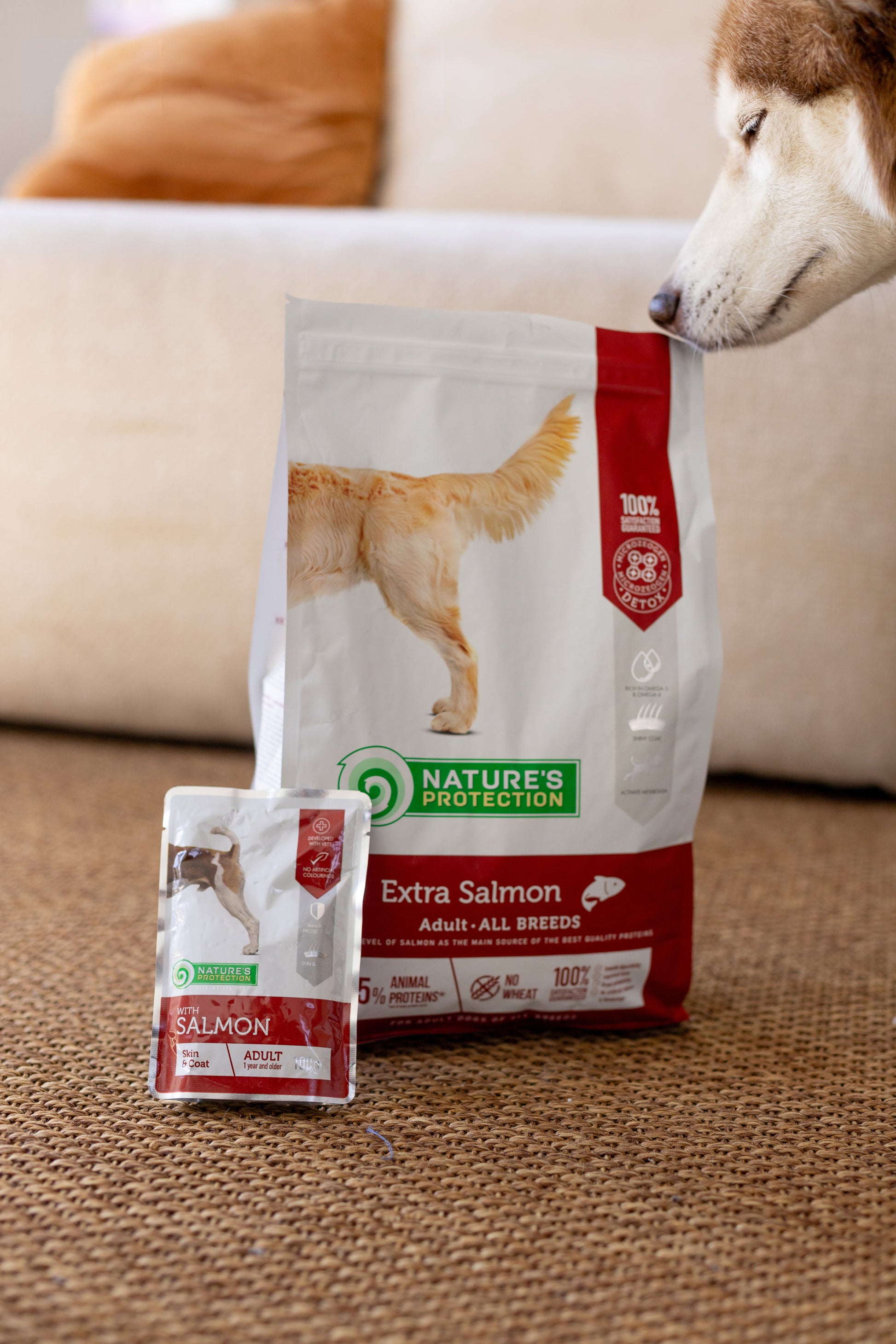 Nature's Protection Extra Salmon Adult All Breeds Сухий корм для дорослих собак усіх порід з лососем, 2 кг