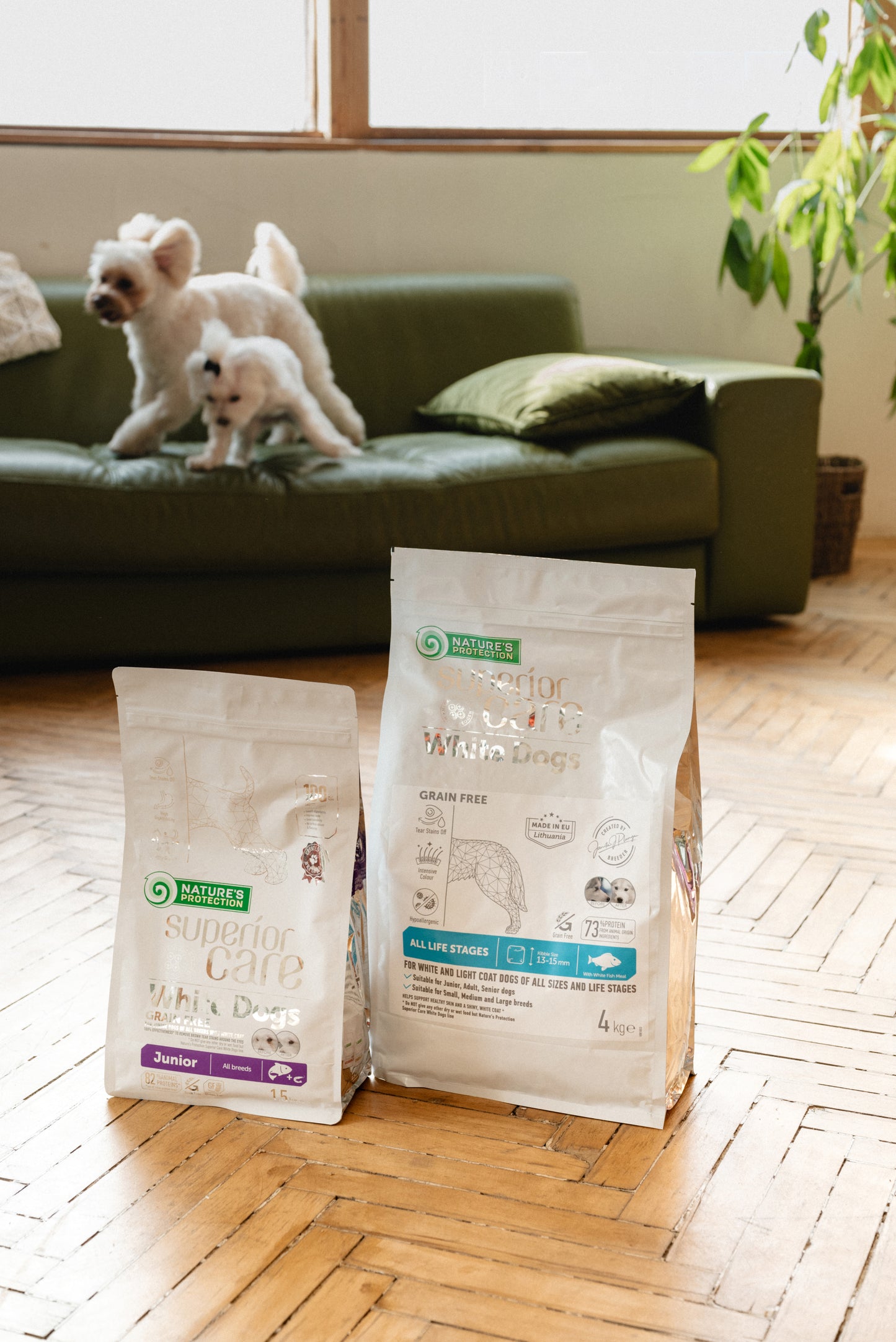 Nature's Protection Superior Care White Dogs Grain Free White Fish All Sizes&Life Stages Сухий беззерновий корм для соба