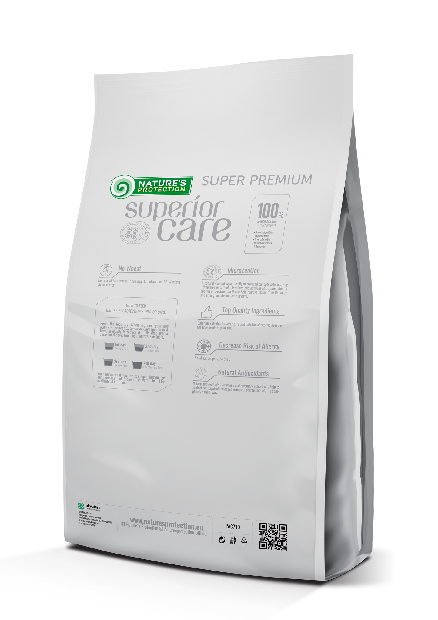 Nature's Protection Superior Care White Dogs Grain Free Insect All Sizes&Life Stages Сухий беззерновий корм для собак ус