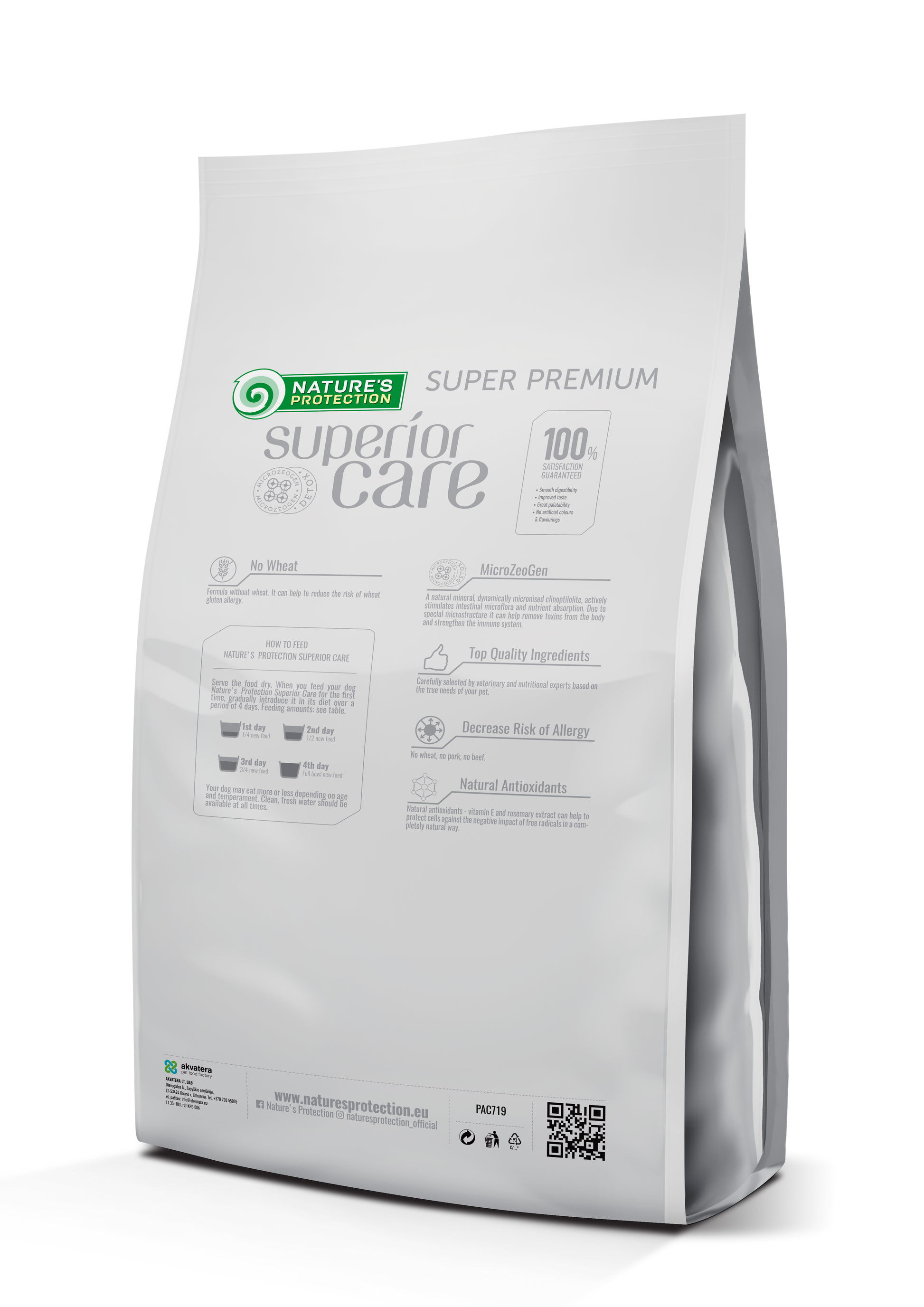 Nature's Protection Superior Care White Dogs Grain Free Insect All Sizes&Life Stages Сухий беззерновий корм для собак ус