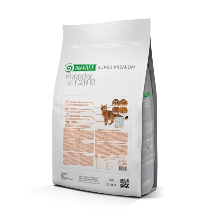 Nature's Protection Superior Care Red Cats Grain Free Herring Сухий беззерновий корм для дорослих котів із рудим і корич