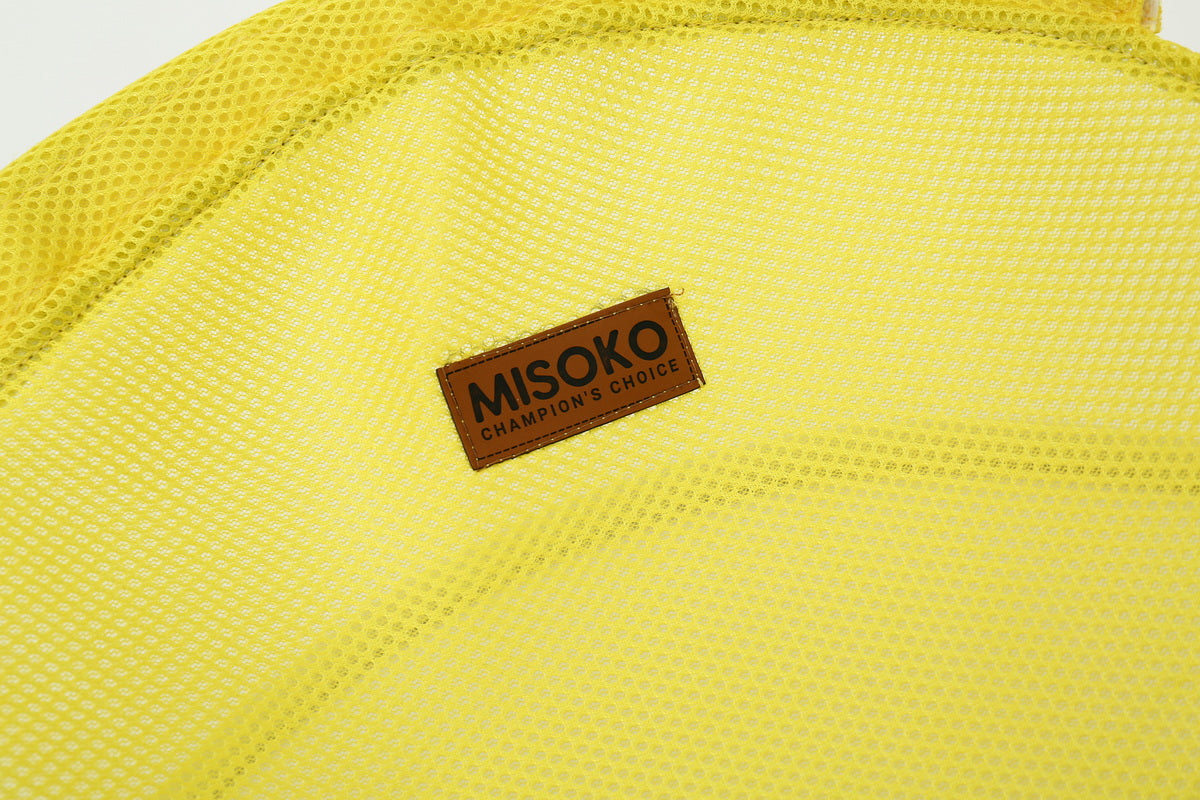 MISOKO Pet bed round Складаний лежак для домашніх тварин жовтий, 45x45x22 см