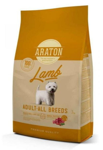 ARATON Lamb Adult All Breeds Сухий корм з ягням для дорослих собак всіх порід 3 кг