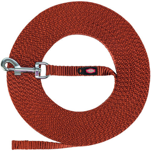 Повідок Trixie Tracking lead для собак екстралегкий XS–S 15 м 10 мм рижий