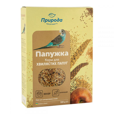 Корм Природа Папужка Юніор для молодих хвилястих папуг 500 г
