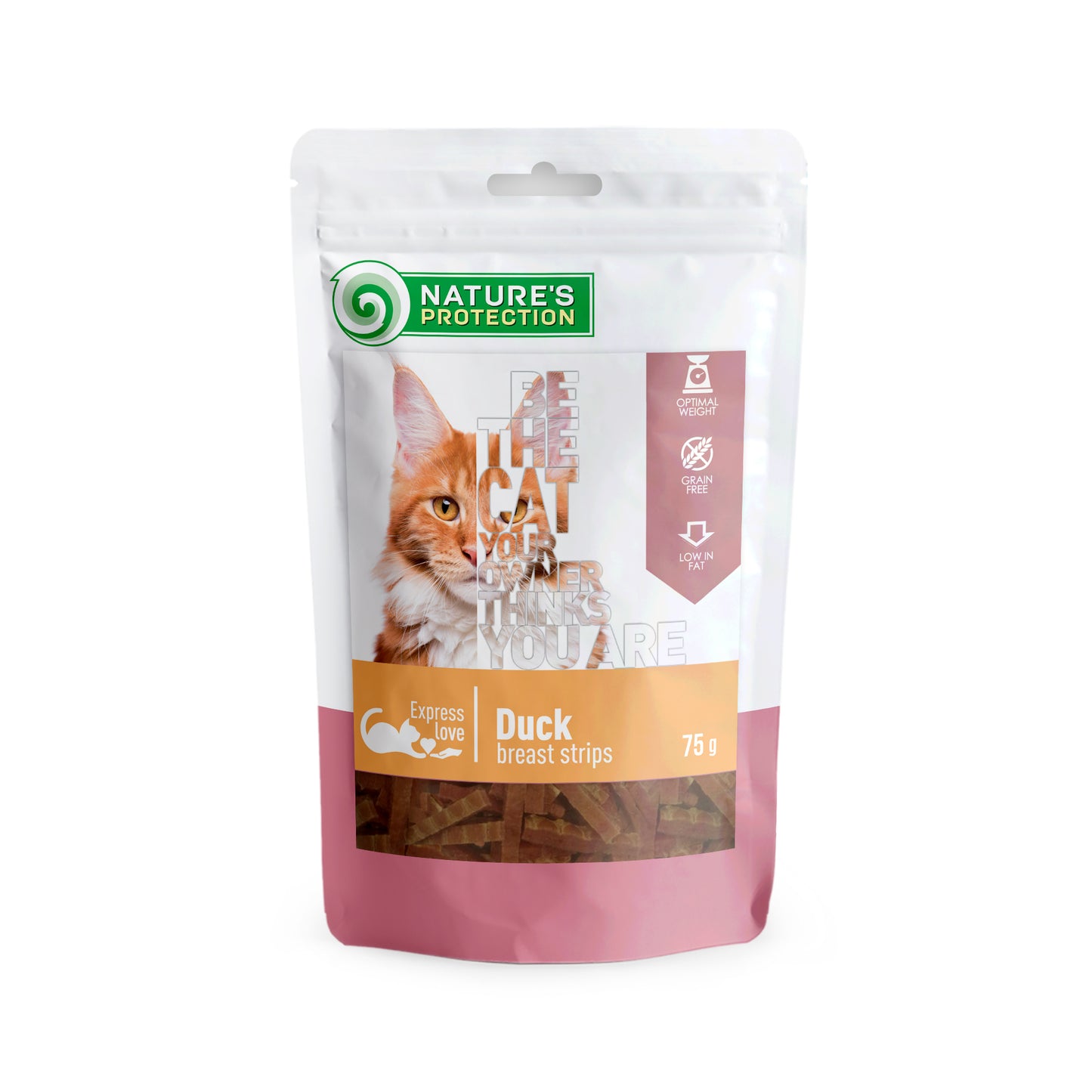 Nature's Protection Duck Breast Strips Ласощі для котів смужки з качиної грудки, 75 г