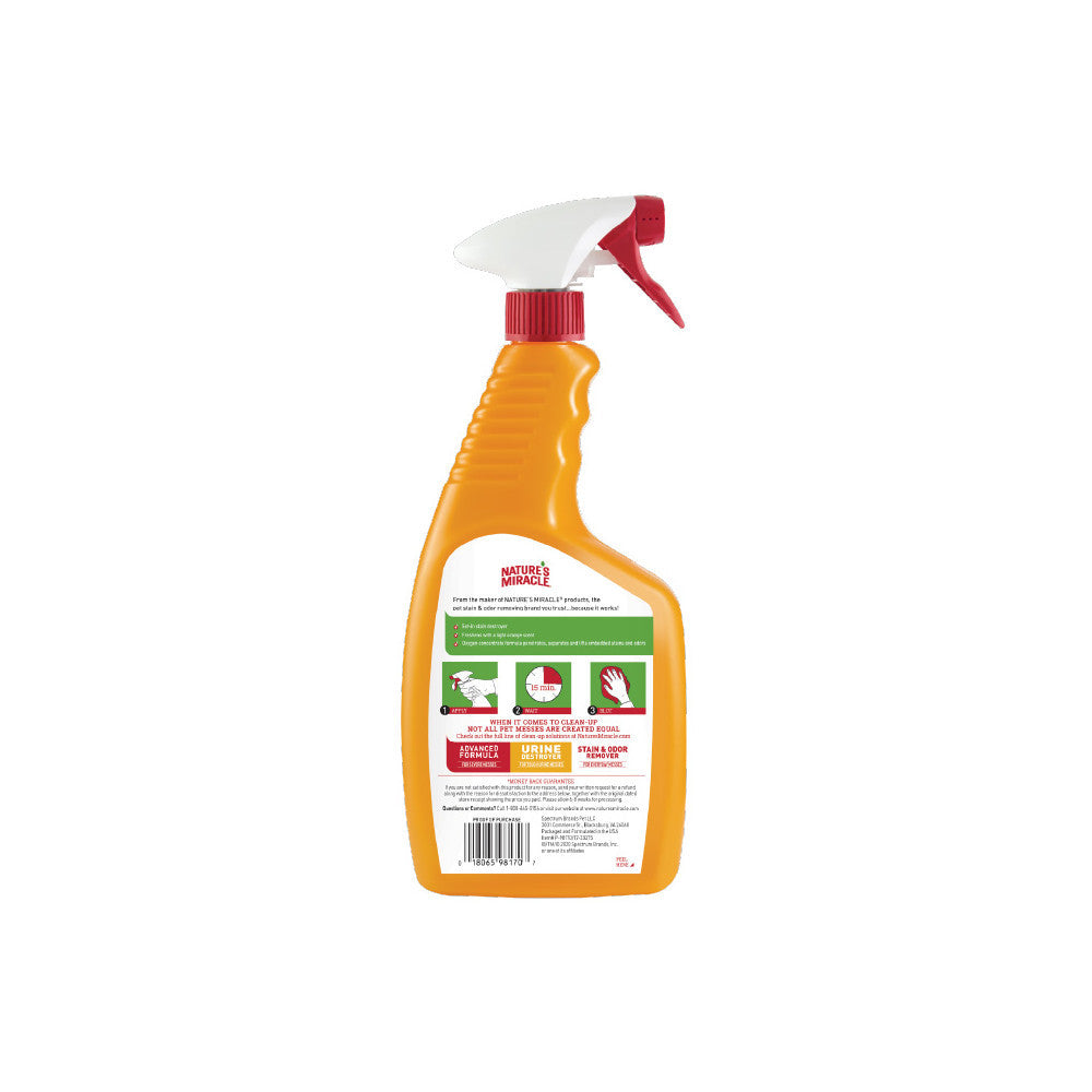 Засіб 8in1 Nature s Miracle Cat Orange Oxy Spray для усунення плям і запахів від котів 709 мл