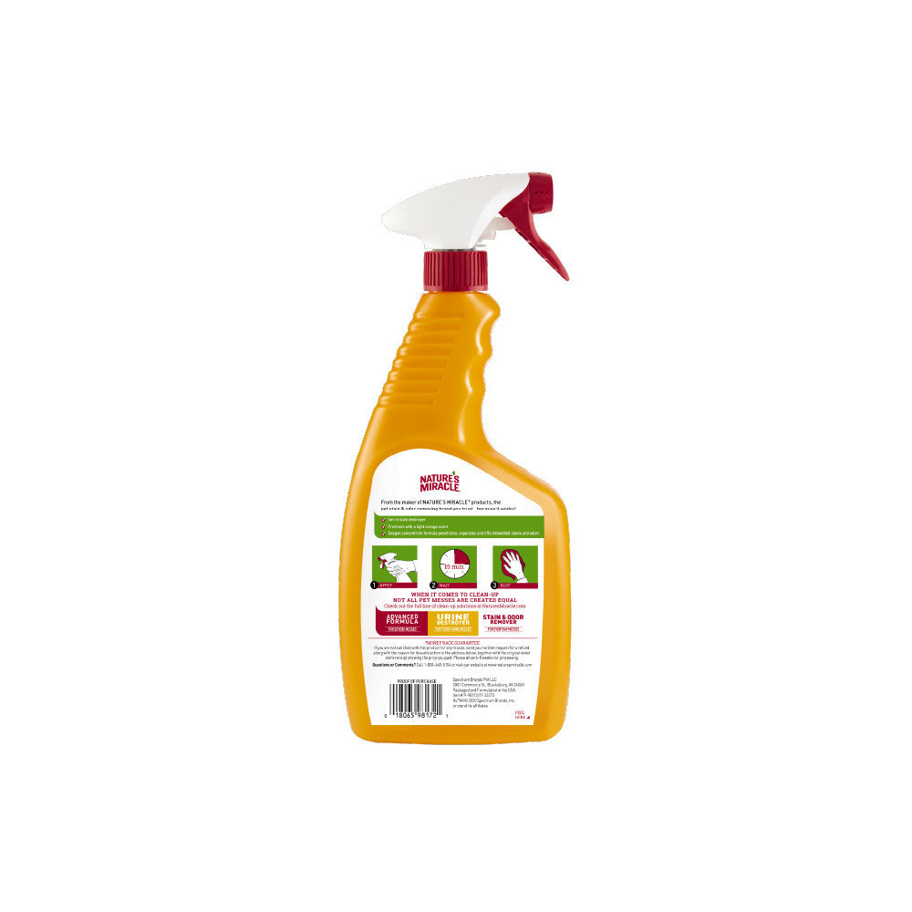 Засіб 8in1 Nature s Miracle Dog Orange Oxy Spray для усунення плям і запахів від собак 709 мл