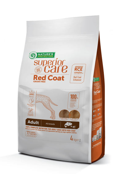 Nature's Protection Superior Care Red Coat Grain Free Salmon Adult All Breeds Сухий беззерновий корм для дорослих собак 