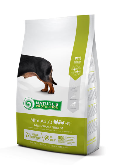Nature's Protection Mini Adult Small Breeds Сухий корм для дорослих собак малих порід з м'ясом птиці, 2 кг