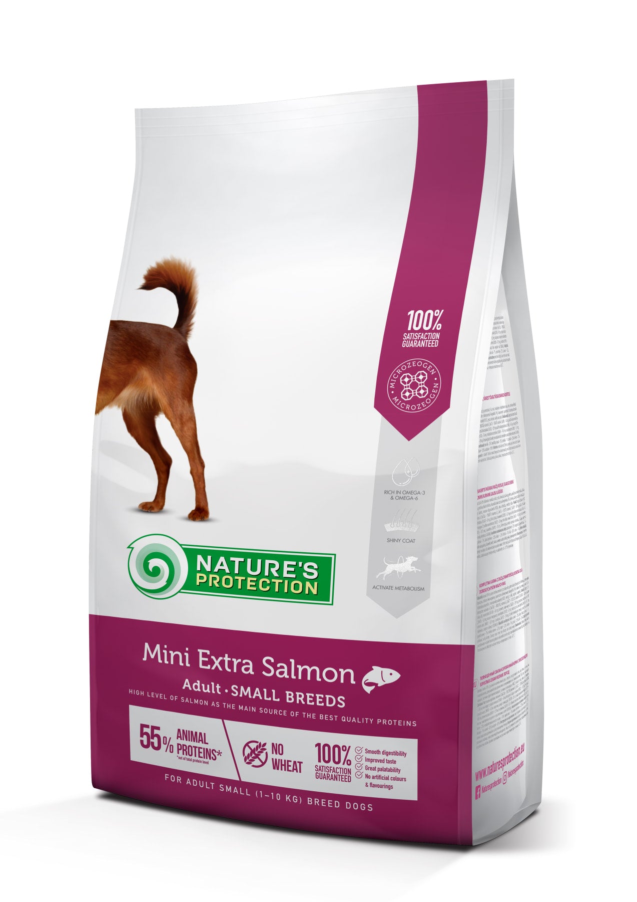 Nature's Protection Mini Extra Salmon Adult Small Breeds Сухий корм для дорослих собак малих порід з лососем, 2 кг