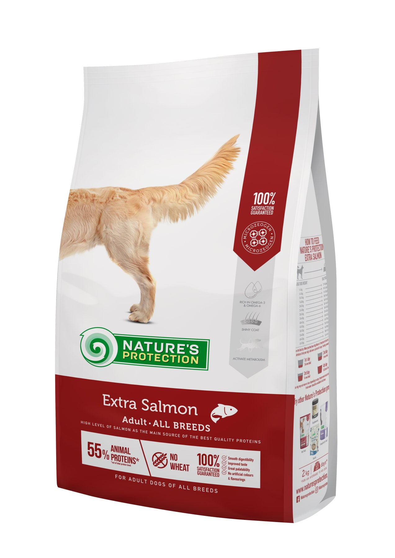 Nature's Protection Extra Salmon Adult All Breeds Сухий корм для дорослих собак усіх порід з лососем, 12 кг