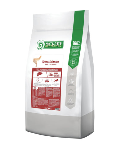 Nature's Protection Extra Salmon Adult All Breeds Сухий корм для дорослих собак усіх порід з лососем, 18 кг