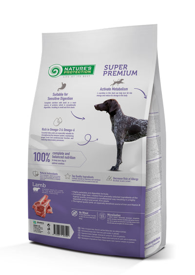 Nature's Protection Lamb Adult All Breeds Сухий корм для дорослих собак усіх порід з ягням, 12 кг